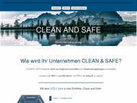 cleanandsafe.at Webseite Vorschau