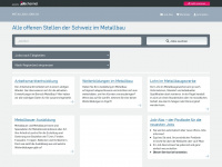 metallbau-jobs.ch Webseite Vorschau