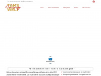 tomscampingwelt.at Webseite Vorschau