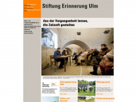 stiftung-erinnerung-ulm.de Webseite Vorschau