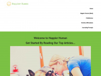 happierhuman.com Webseite Vorschau