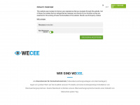 wecee.de Webseite Vorschau