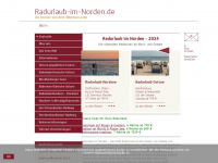 radurlaub-im-norden.de Webseite Vorschau