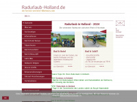 radurlaub-holland.de Webseite Vorschau