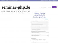 seminar-php.de Webseite Vorschau