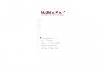 matthiasmach.de Webseite Vorschau