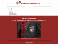 musikverein-schwoerstadt.de Webseite Vorschau