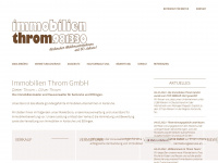 throm.de Webseite Vorschau