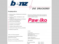 druckerei-benz.com Webseite Vorschau