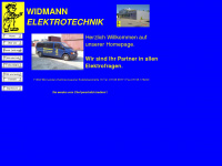 widmann-elektrotechnik.com Webseite Vorschau