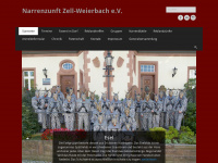 narrenzunft-zell-weierbach.de Webseite Vorschau
