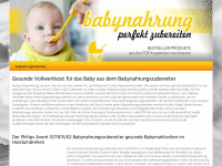 babynahrungszubereiter.de Webseite Vorschau