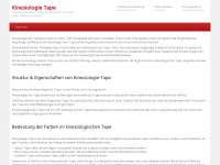 kinesiologie-tape-kaufen.de Webseite Vorschau