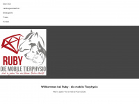 ruby-tierphysio.de Webseite Vorschau