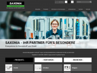 saxonia-umformtechnik.com Webseite Vorschau