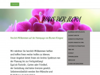blumen-klingner.de Webseite Vorschau