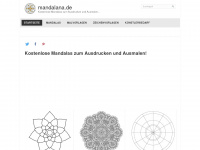 mandalana.de Webseite Vorschau
