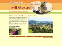 fewo-baeckersepp.de Webseite Vorschau