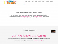 badisounds.ch Webseite Vorschau