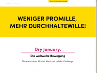 dryjanuary.ch Webseite Vorschau