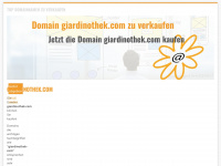 giardinothek.com Webseite Vorschau