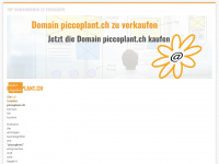 piccoplant.ch Webseite Vorschau