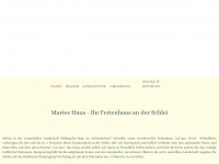 maries-haus.de Webseite Vorschau