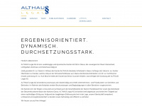 althauslegal.ch Webseite Vorschau