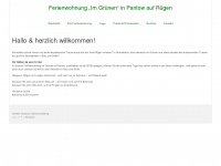fewo-im-gruenen-ruegen.de Webseite Vorschau