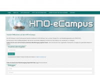 hno-ecampus.de Webseite Vorschau