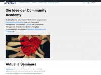 communityacademy.de Webseite Vorschau
