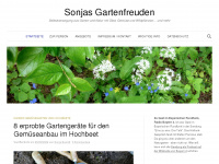 sonjas-gartenfreuden.de Webseite Vorschau