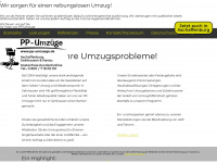 pp-umzuege.de Webseite Vorschau