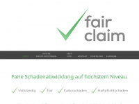 fair-claim.de Webseite Vorschau