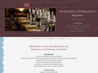 restaurantlaprimavera.de Webseite Vorschau