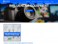 influencer-equipment.de Webseite Vorschau