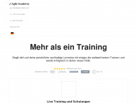 agile-academy.com Webseite Vorschau