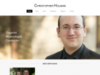christopherholman.com Webseite Vorschau