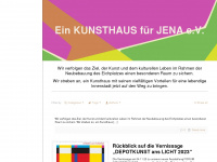 ein-kunsthaus-fuer-jena.de Webseite Vorschau