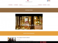 weimann-brass.com Webseite Vorschau