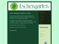 eschengarten.com Webseite Vorschau