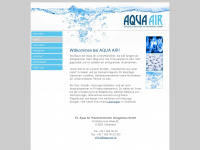 aqua-air.at Webseite Vorschau