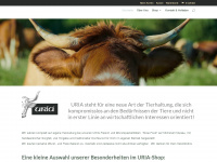 uria-shop.de Webseite Vorschau