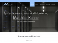 matthias-kanne.de Webseite Vorschau