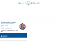 hansefinanz.de Webseite Vorschau