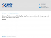 abele-volk.de Webseite Vorschau