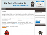 keramikgrill.net Webseite Vorschau