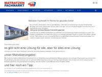 matratzen-fachmarkt.com Webseite Vorschau