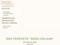 almhuette-saalbach.at Webseite Vorschau