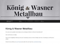 koenigundwasner-metallbau.de Webseite Vorschau